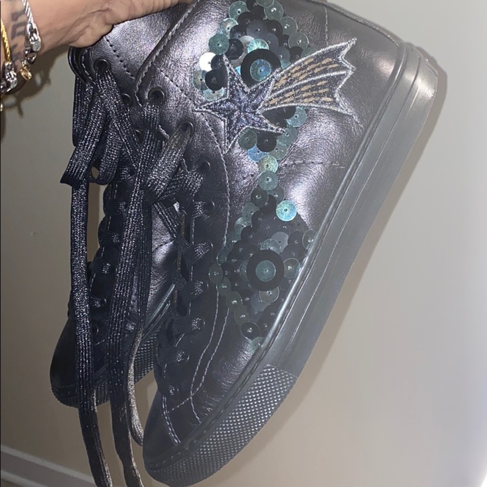 Coach Hightop Sneakers with Sequence Detail